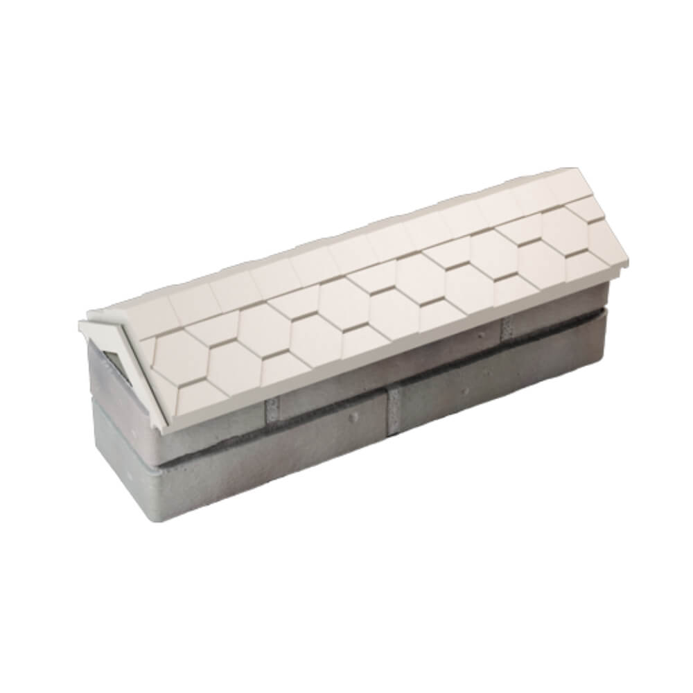 Парапет Zking Эверест Бежевый с посадкой на 0.5 кирпича (130мм)