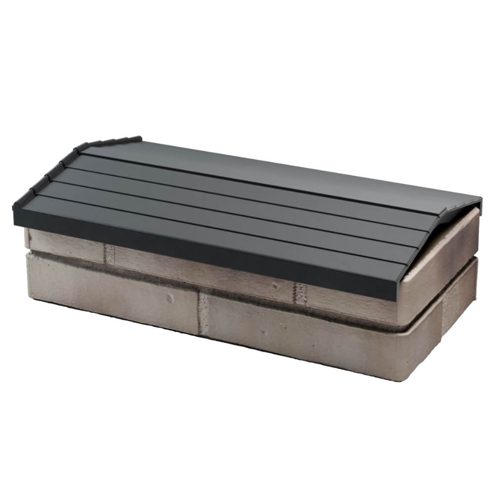 Парапет Zking Бона ХайТек Серый с посадкой на 1 кирпич (200/225/255мм)